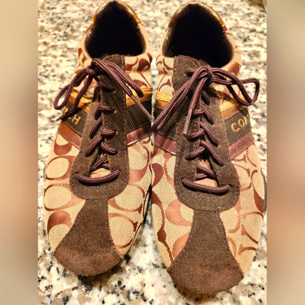 Coach brown sneakers
